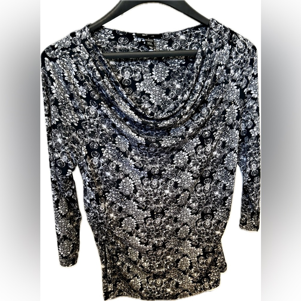 Style & Co. Women’s Large 3/4 sleeve Sparkly Shirt